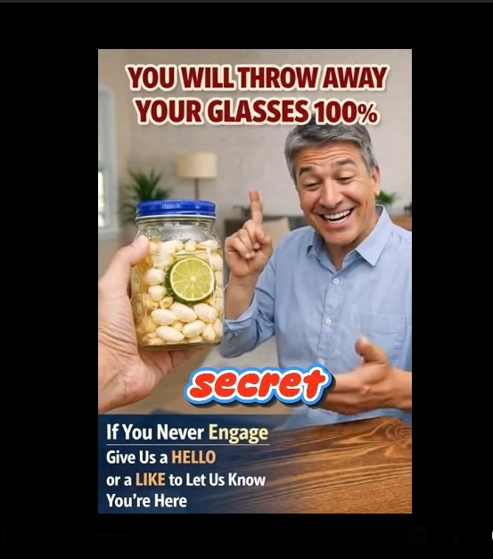 The home remedy that strengthens your vision and cleans your eyes from the inside out… few people know about it