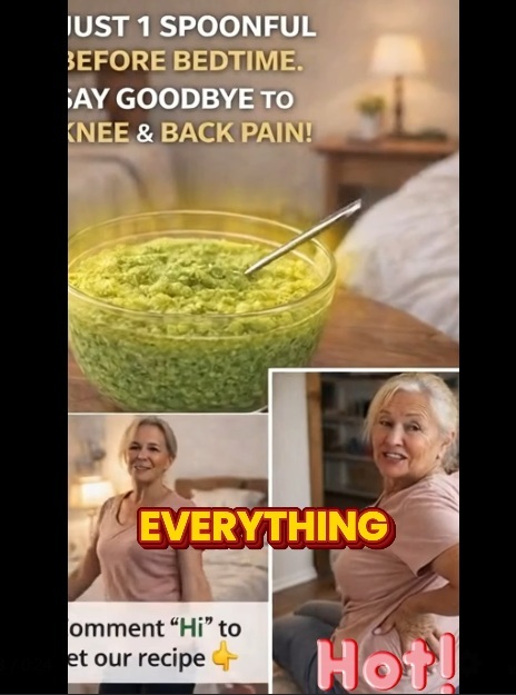 Seniors: Drink a Glass Before Bed and Wake Up Without Knee or Back Pain!